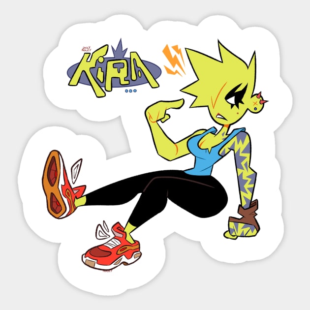 KIRA STICKER Sticker by JoelyMoley